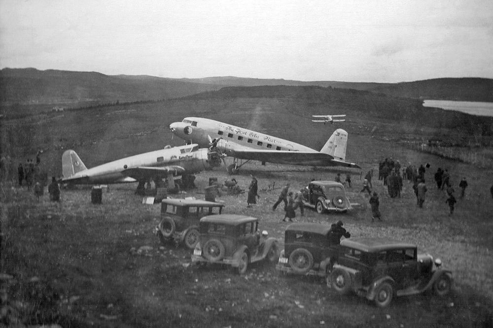 EAL DC-2 at Harbour Grace Airfield 1936