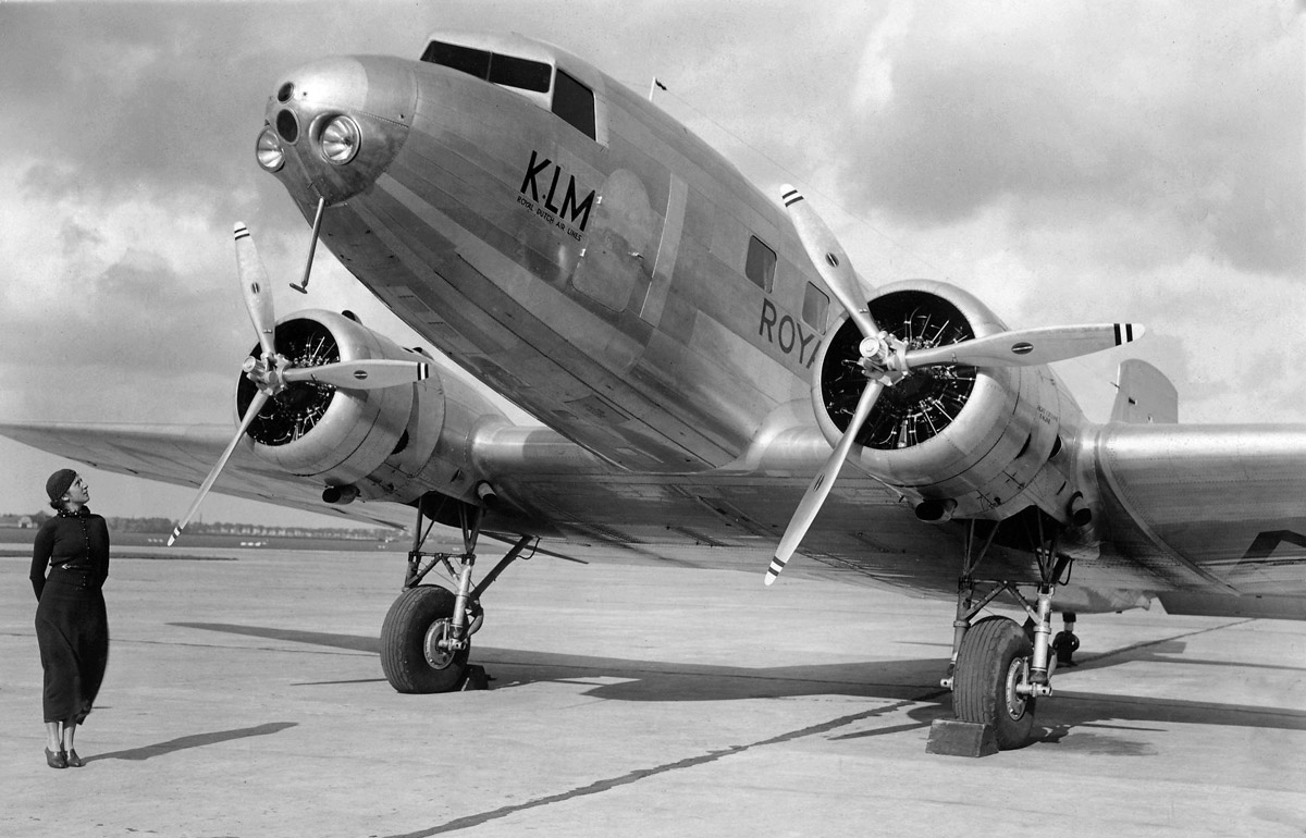 KLM DC-2 (PH-AJU) fully reassembled after being shipped from the United States 
