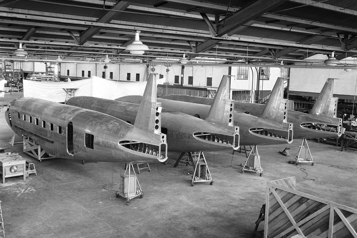  DC-2 production at the Douglas factory, Santa Monica, California, February 1934 (Boeing) 