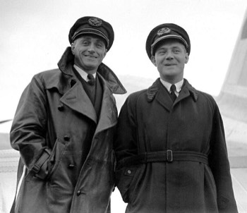 KLM 'Uiver' DC-2 First Officer Jan Moll (L) and Captain Koene Parmentier (R) 