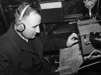  KLM Radio Operator Cornelis van Brugge in the 'Uiver' DC-2 