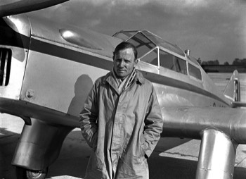  Harold Brook with his Miles M.3 Falcon at Mildenhall (finished 10th) 