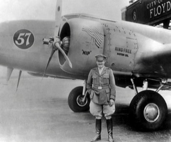  Roscoe Turner with his Boeing 247D at Floyd Bennett Field, New York prior to shipping the plane to England 